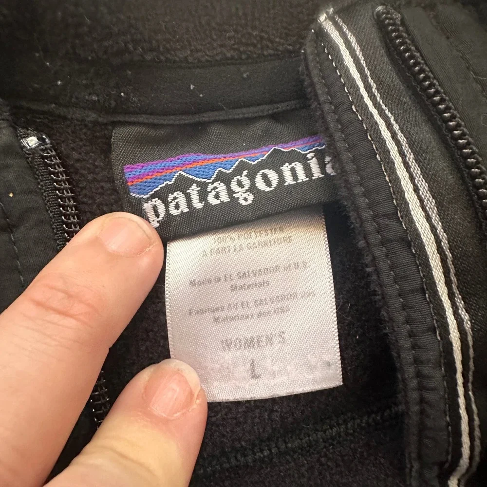 Patagonia Better Sweater‎ Full Zip Fleece Jacket Black Womens Large L 25539